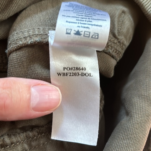 FAHERTY XS Dark Olive Traveler Pant Slim Drawstring Dimpled Knees - Picture 8 of 9